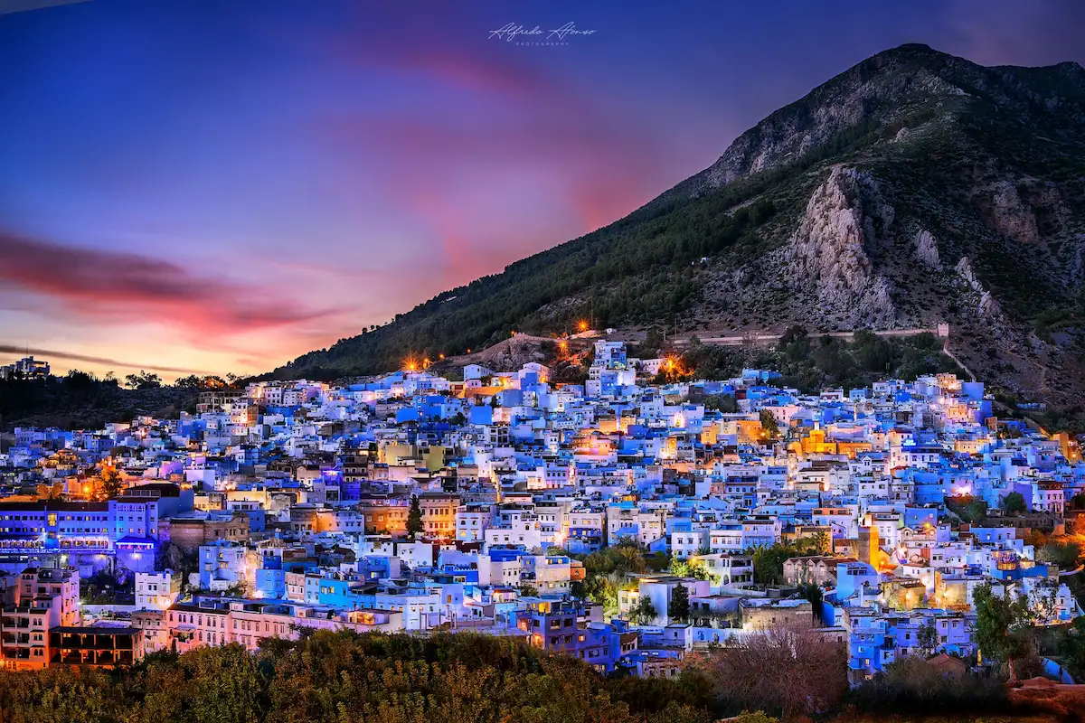 Chefchaouen blue city Rif Mountains Morocco