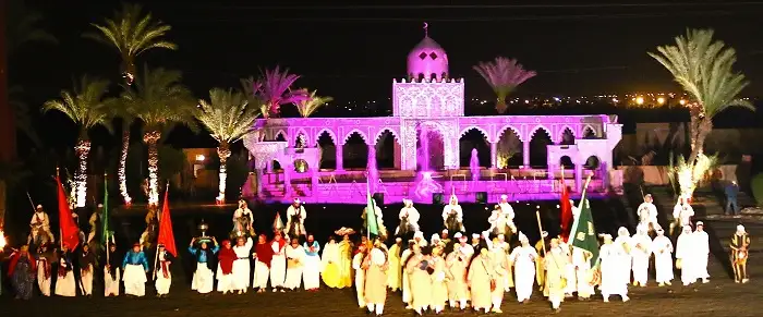 Chez Ali Fantasia show with horsemen and traditional performances