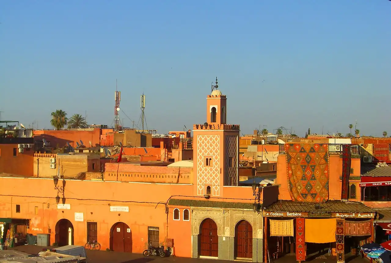 Marrakech city and its landmarks